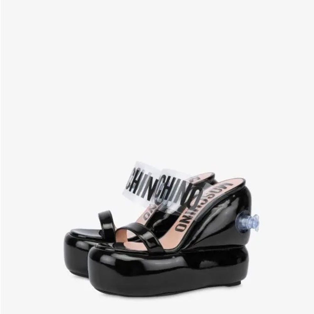 Moschino Black Platform Women's Shoes